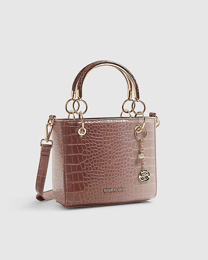 Pink Ombre Croc Tote Bag