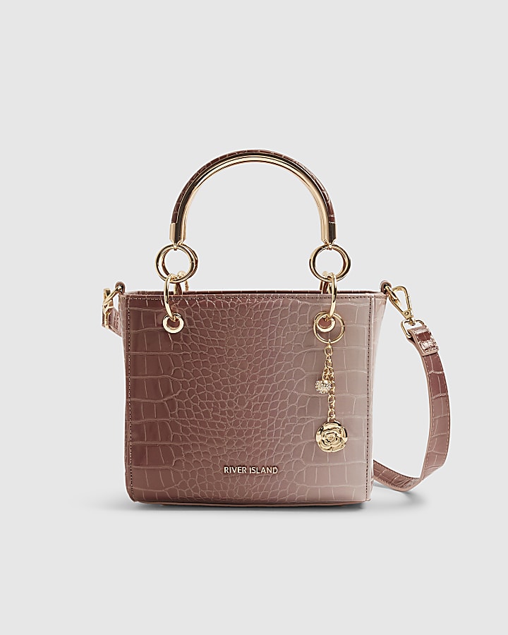 Pink Ombre Croc Tote Bag