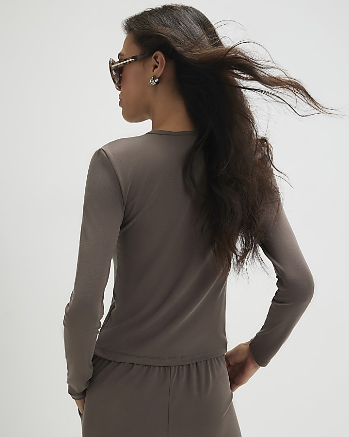 Brown Soft Touch Cardigan