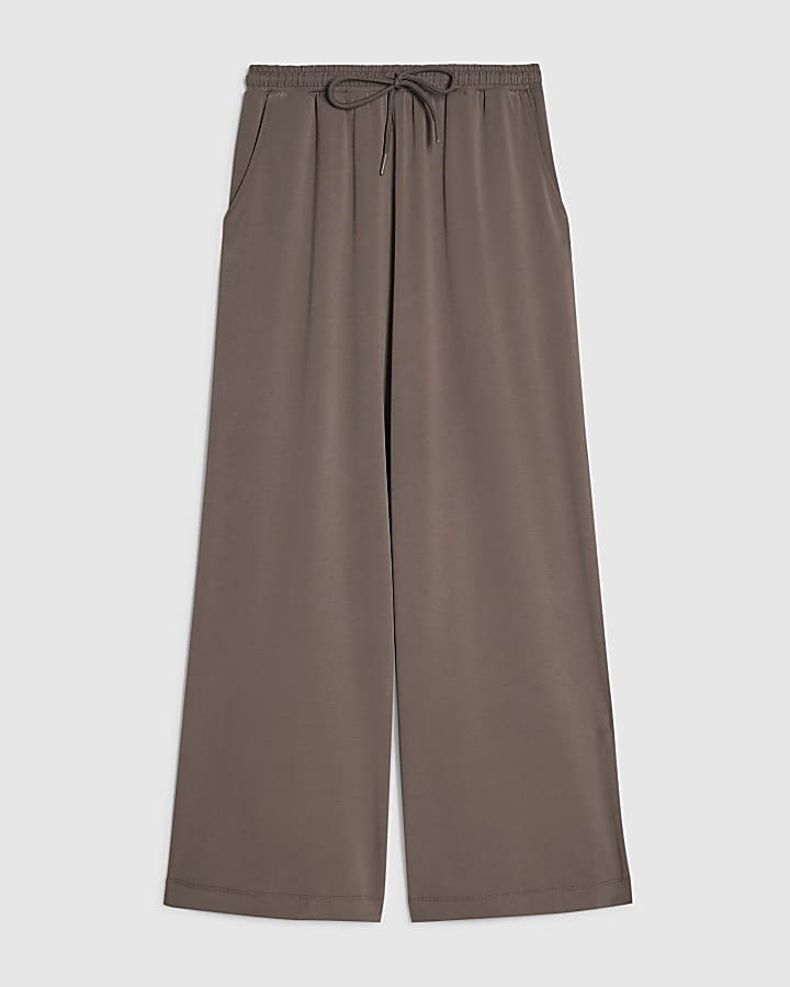 Petite Brown Soft Touch Trousers