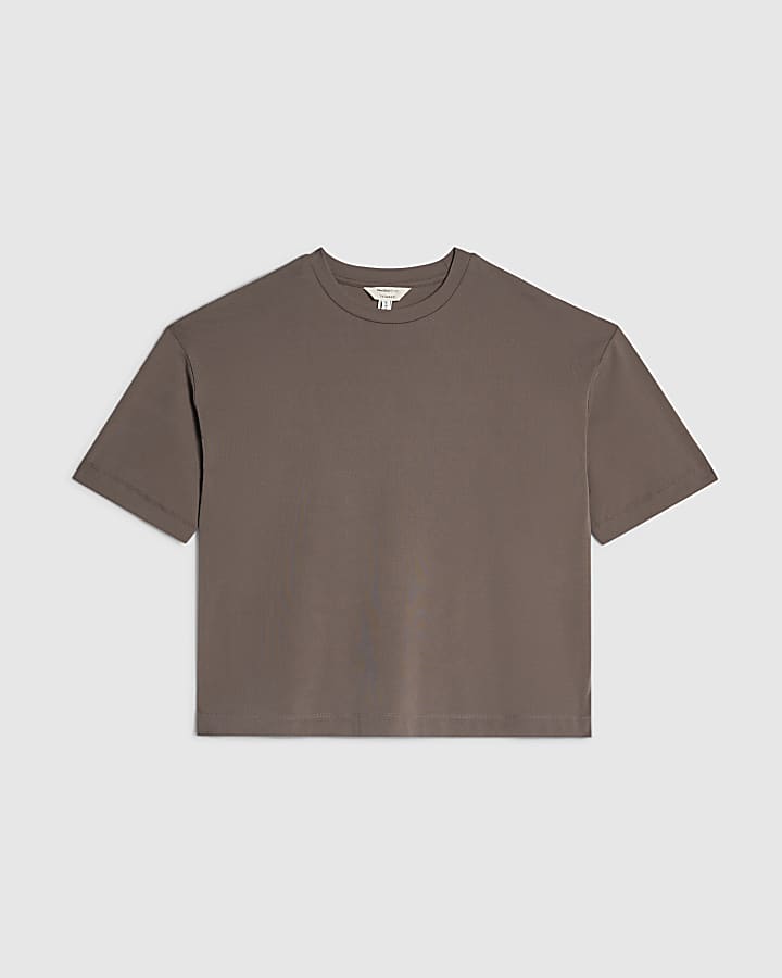 Petite Brown Soft Touch T-Shirt