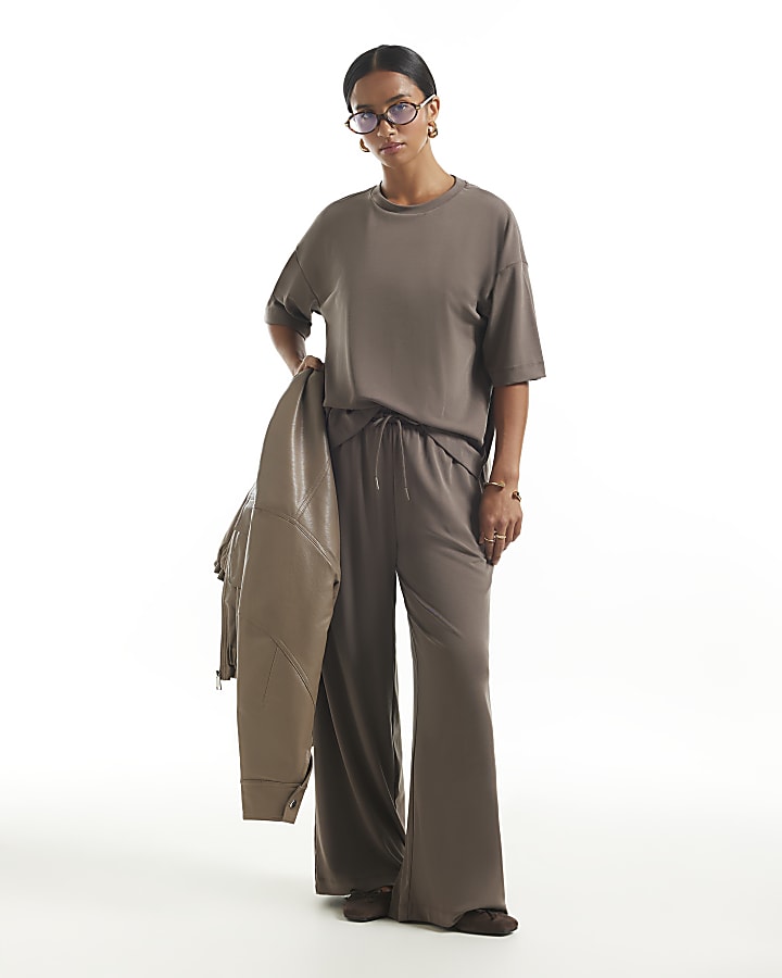 Petite Brown Soft Touch T-Shirt