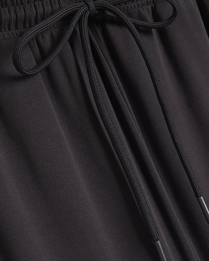 Grey Soft Touch Wide Leg Trousers