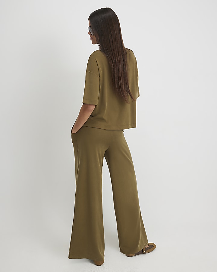 Khaki Soft Touch Trousers