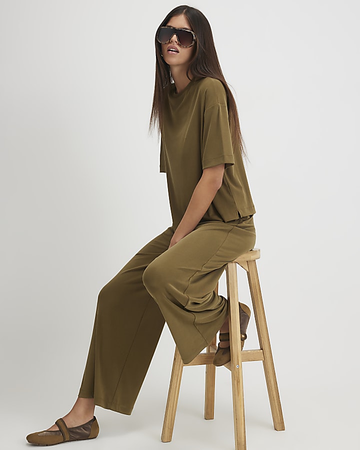Khaki Soft Touch Trousers