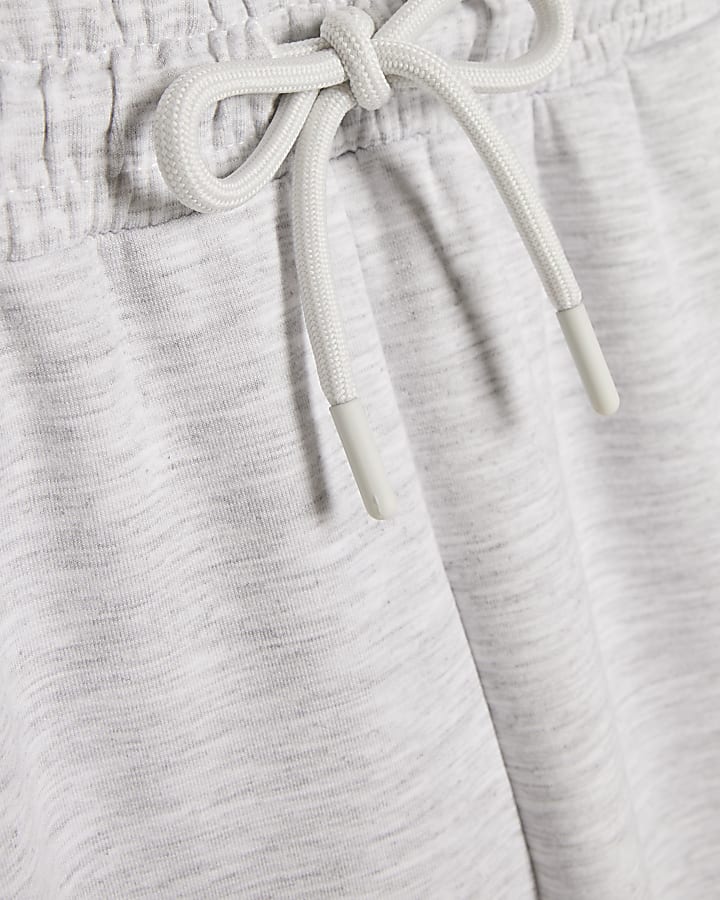 Grey Premium Drawstring Wide Leg Joggers