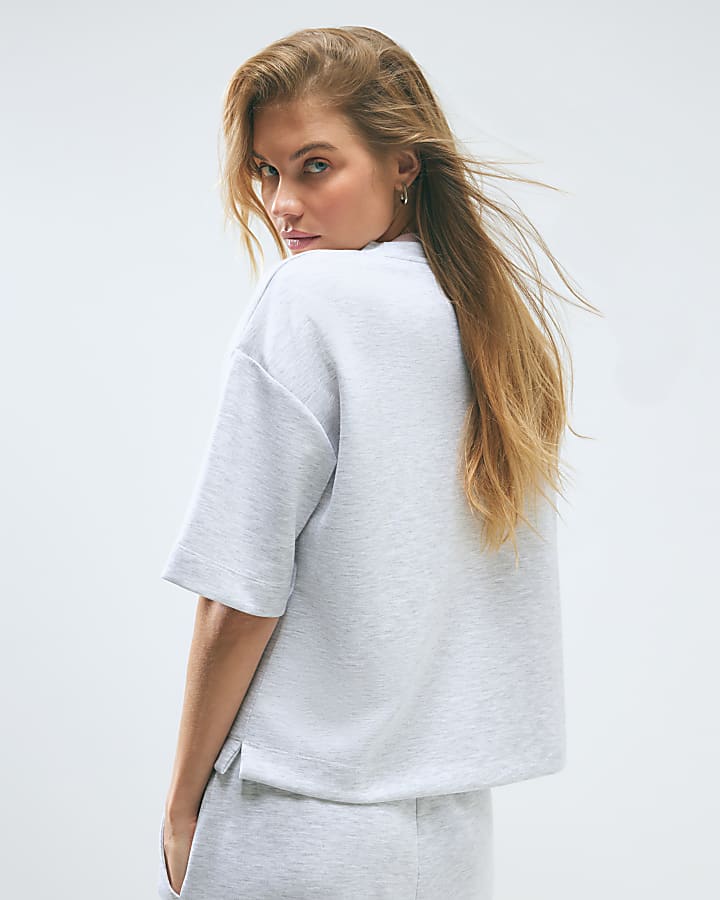 Grey Premium Boxy Fit T-shirt