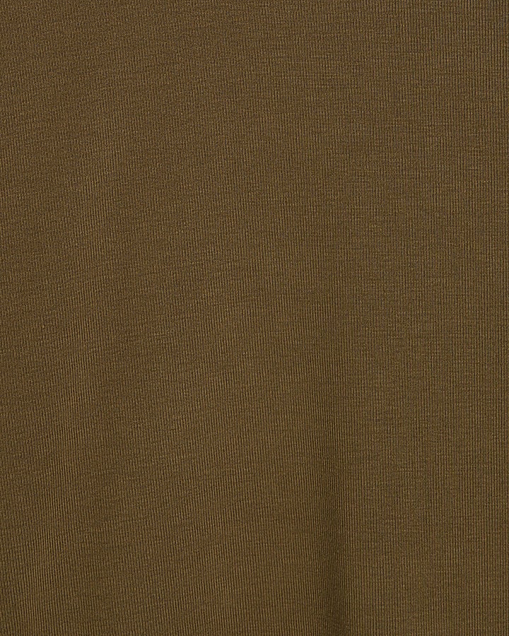Petite Khaki Soft Touch T-Shirt