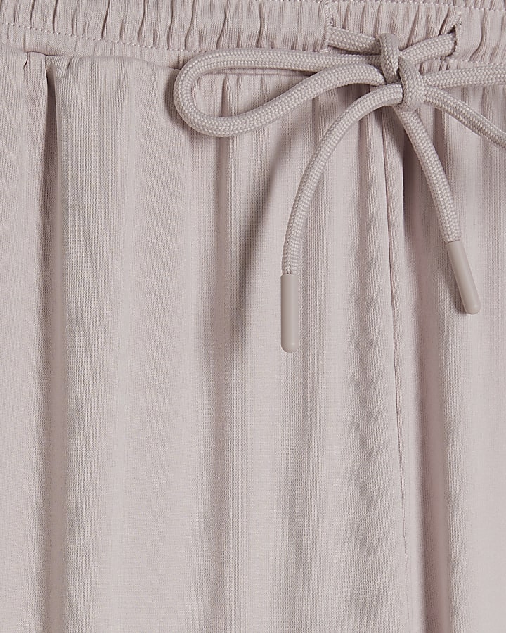 Pink Soft Touch Wide Leg Trousers