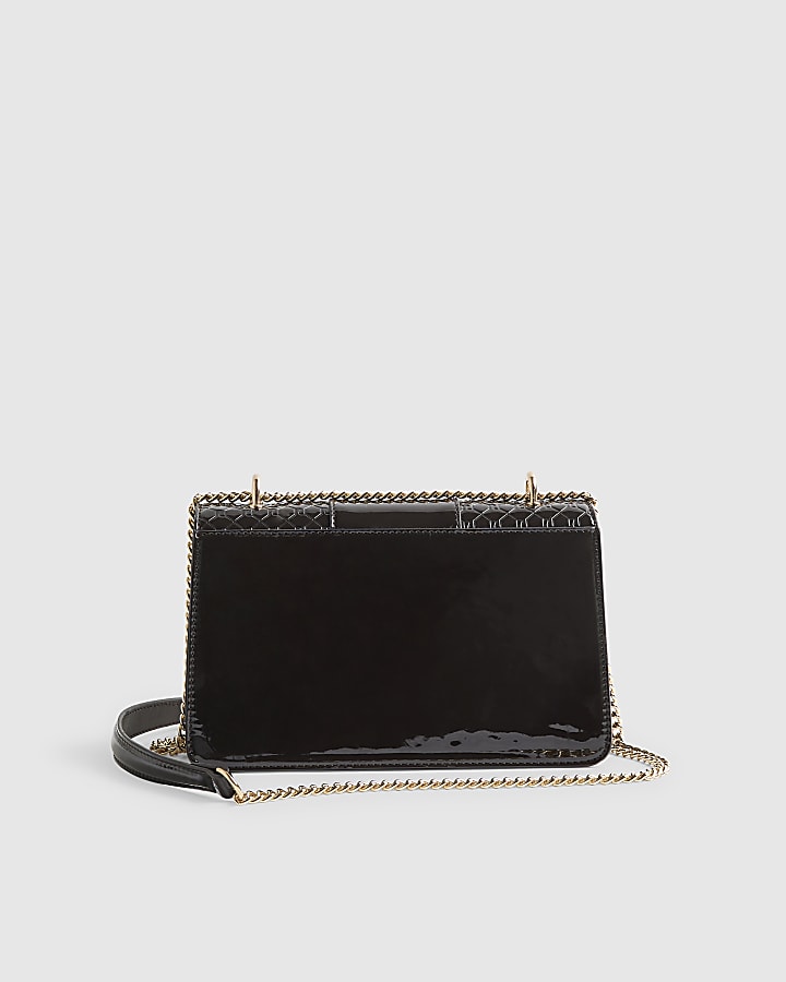 Brown Monogram Bar Front Shoulder Bag