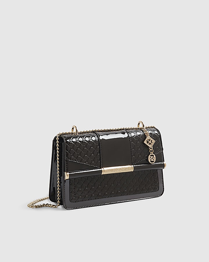 Brown Monogram Bar Front Shoulder Bag