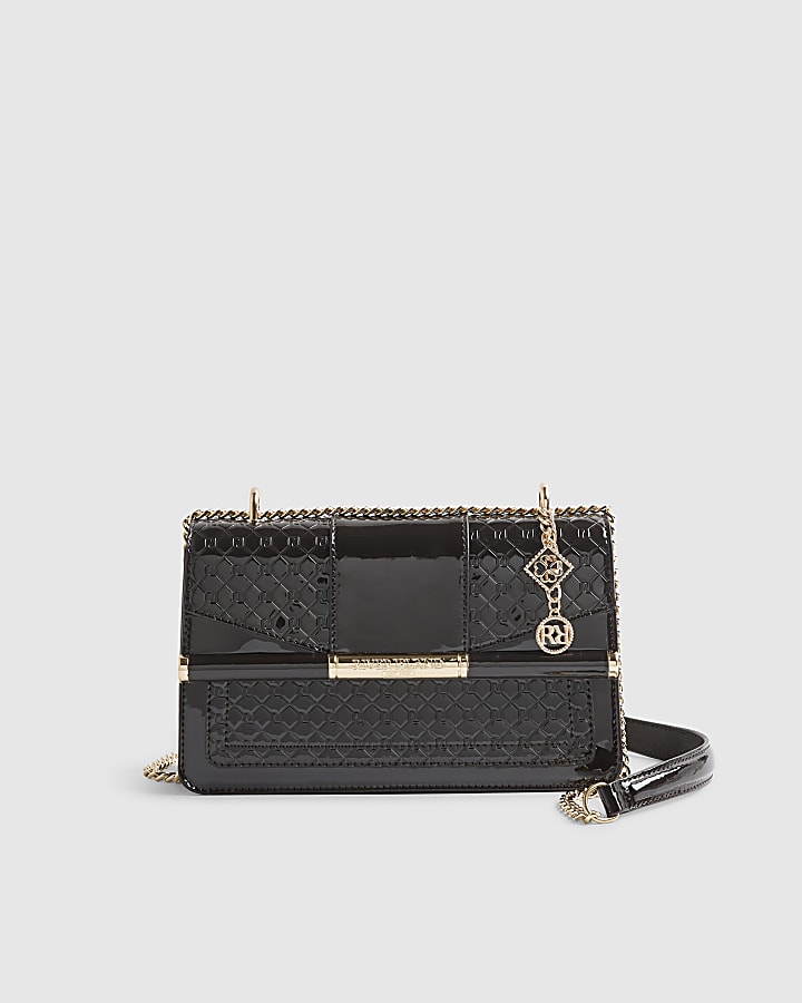 Brown Monogram Bar Front Shoulder Bag