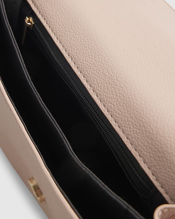 Pink RR Flap Front Shoulder Bag