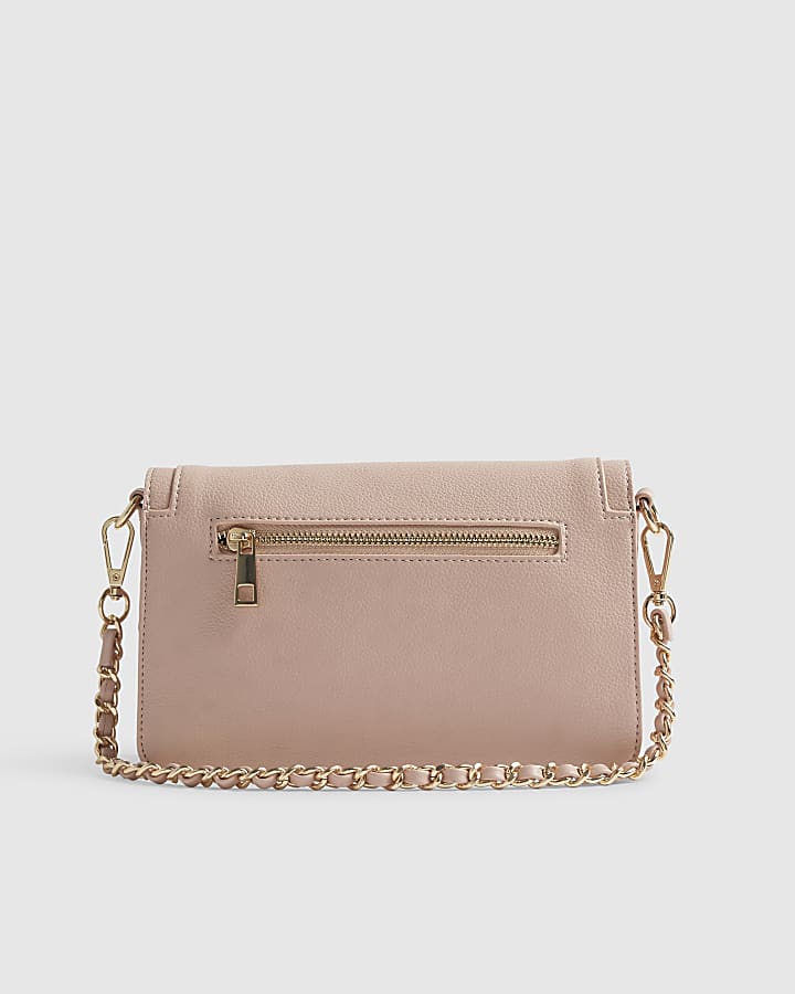 Pink RR Flap Front Shoulder Bag