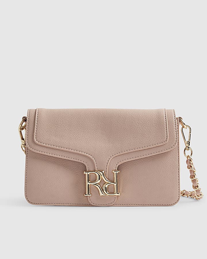 Pink RR Flap Front Shoulder Bag