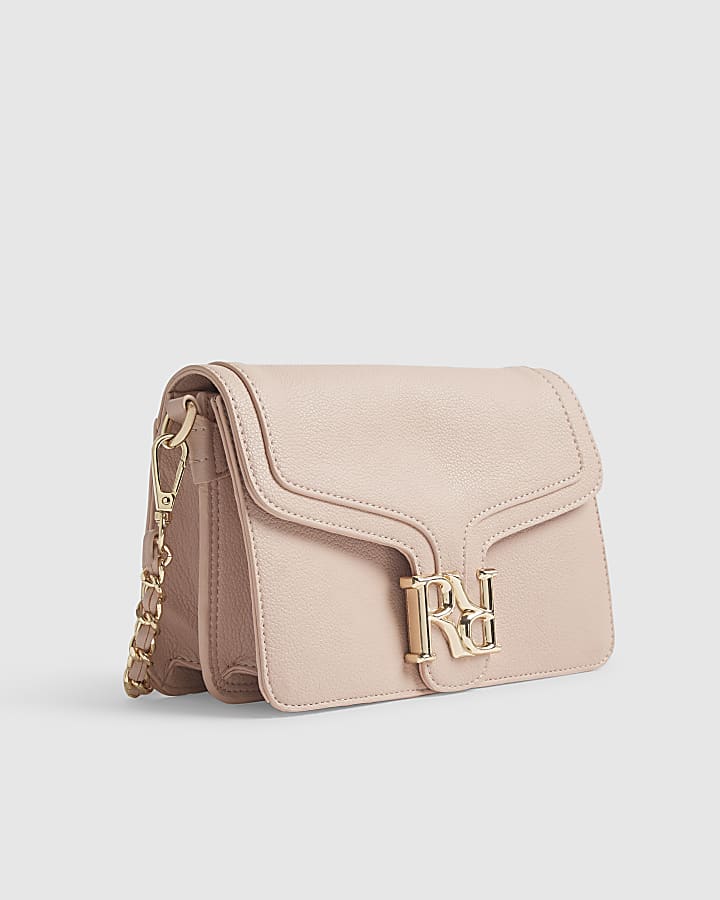 Pink RR Flap Front Shoulder Bag