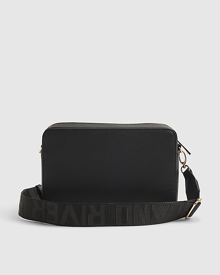 Black RR Monogram Boxy Crossbody Bag