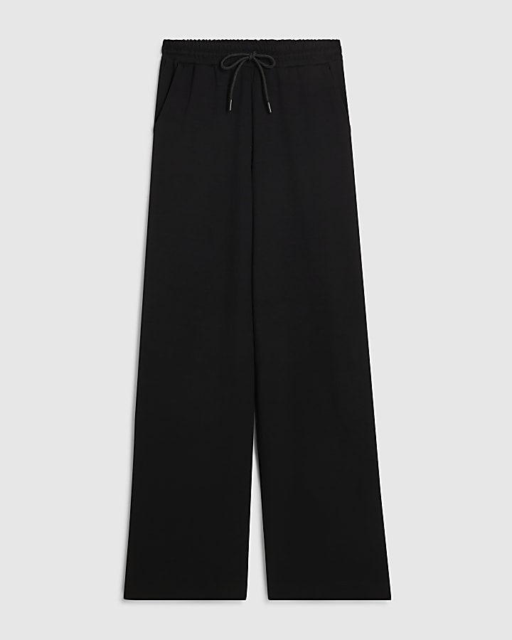 Black Premium Wide Leg Joggers