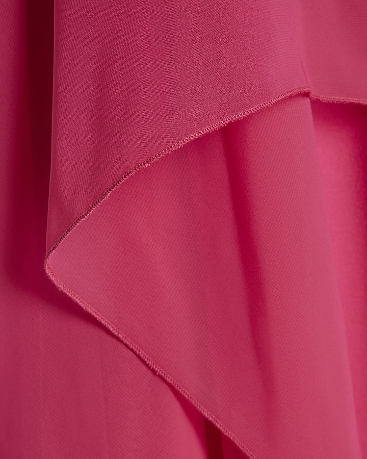 Pink Bandeau Jumpsuit