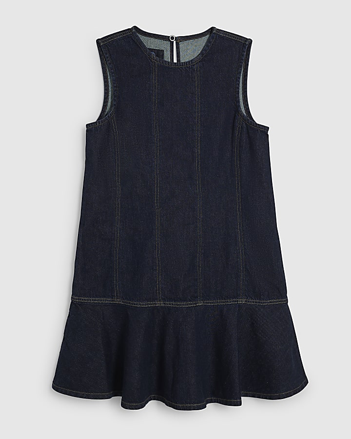 Blue Mini Denim Swing Dress