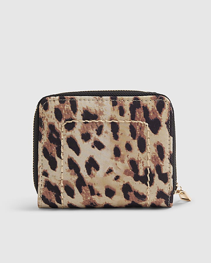 Brown Leopard Print Purse