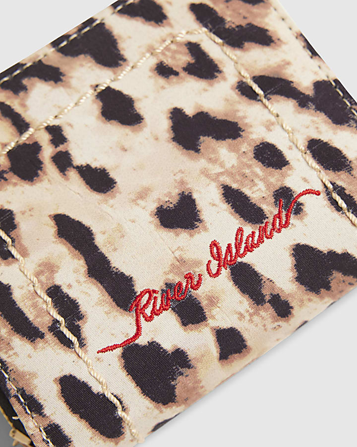 Brown Leopard Print Purse