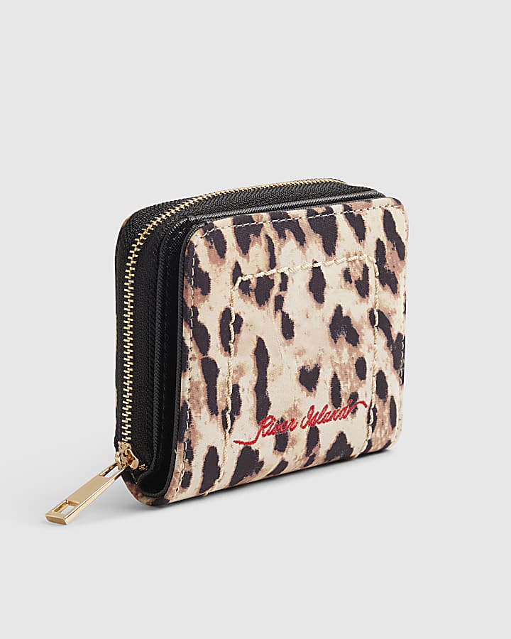 Brown Leopard Print Purse