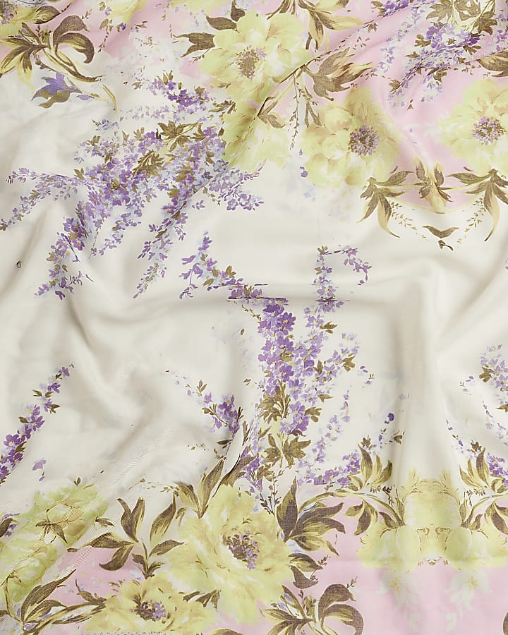 Multi Colour Floral Printed Scarf