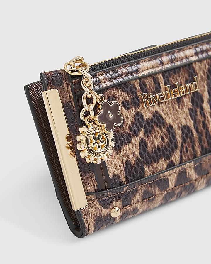 Brown Leopard Print Mini Purse