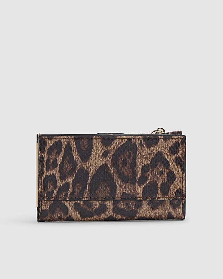 Brown Leopard Print Mini Purse