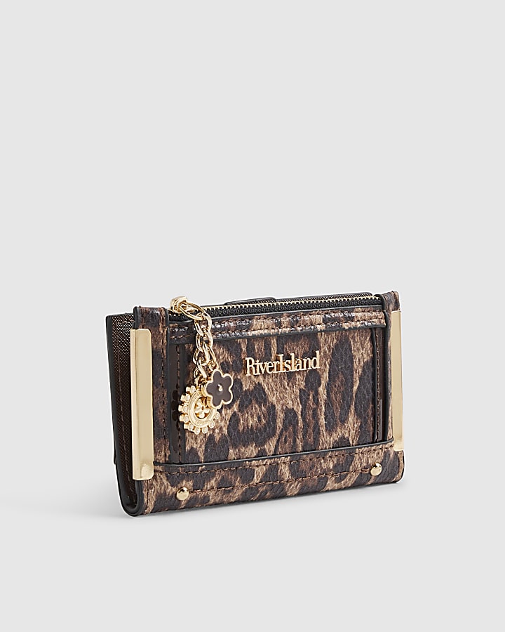 Brown Leopard Print Mini Purse