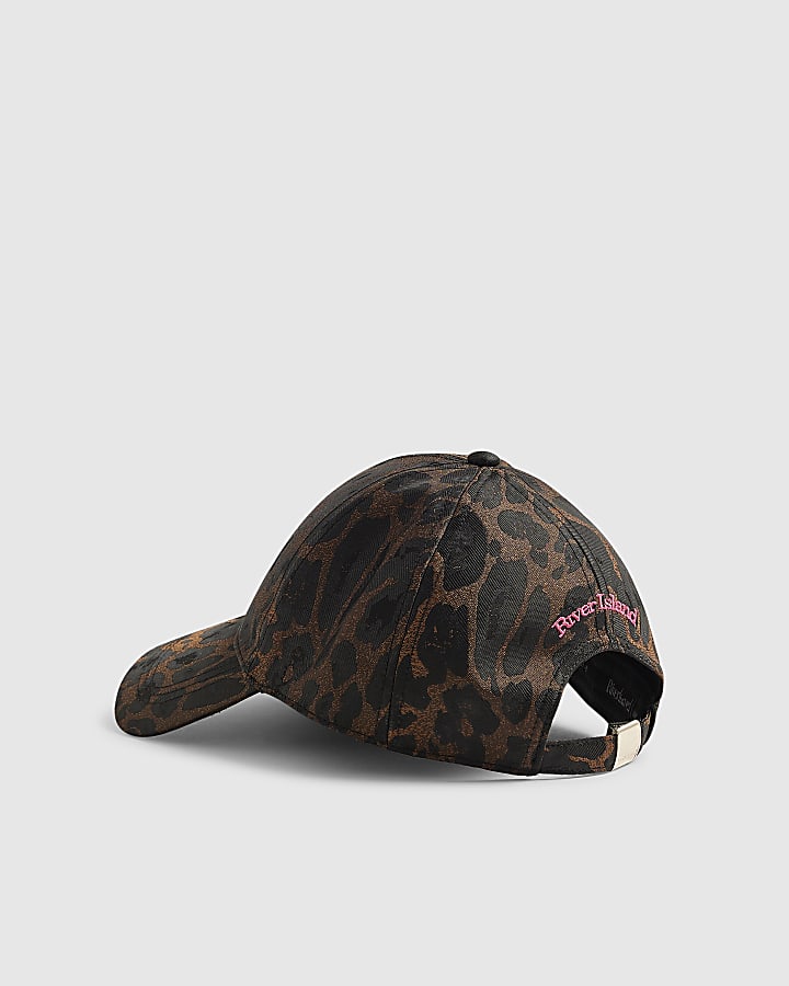 Brown Leopard Jaquard Cap
