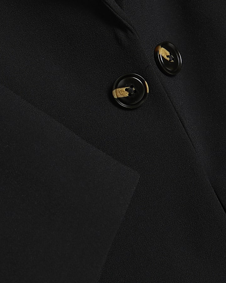 Black Crepe Blazer