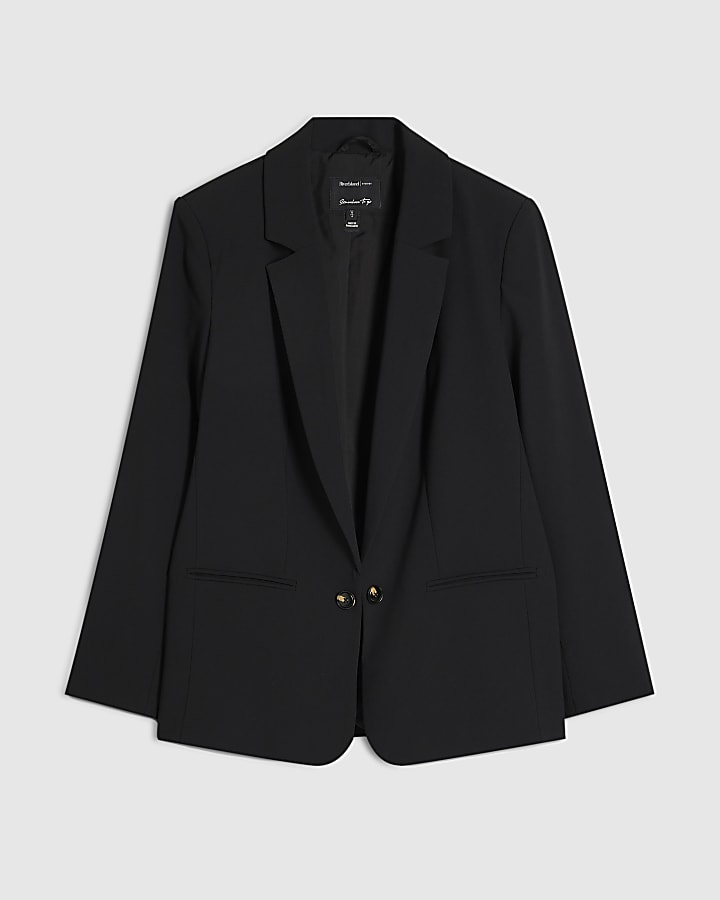 Black Crepe Blazer