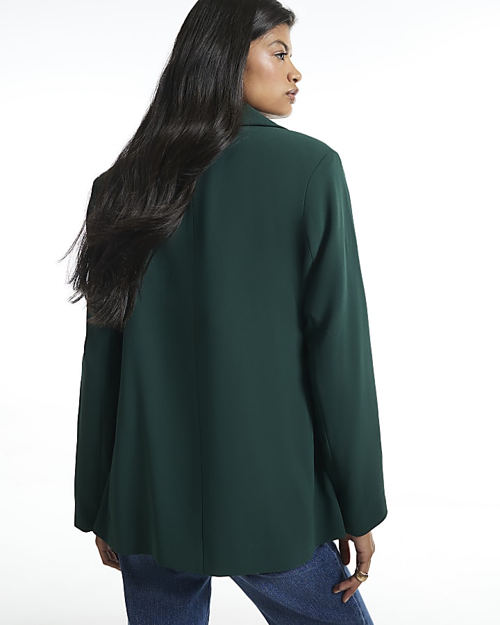 Green Crepe Blazer