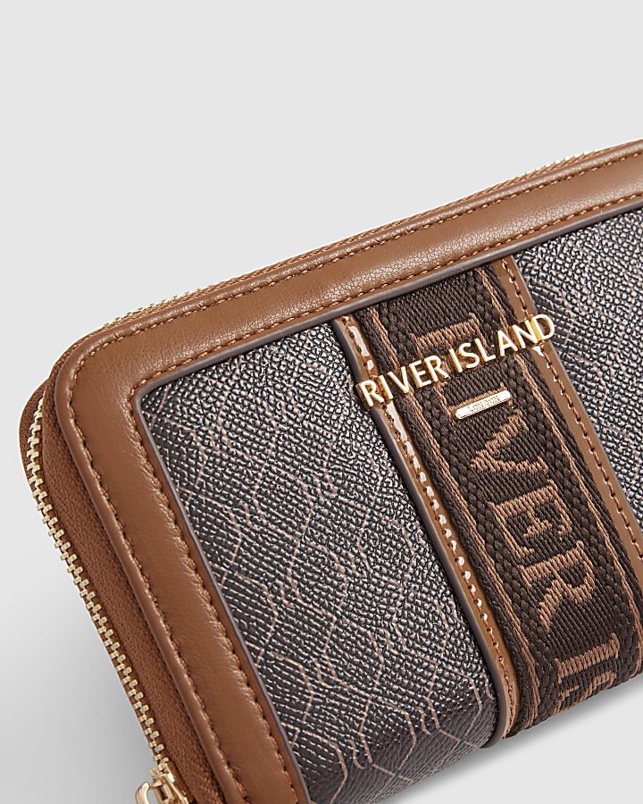 Brown Monogram Webbing Front Purse