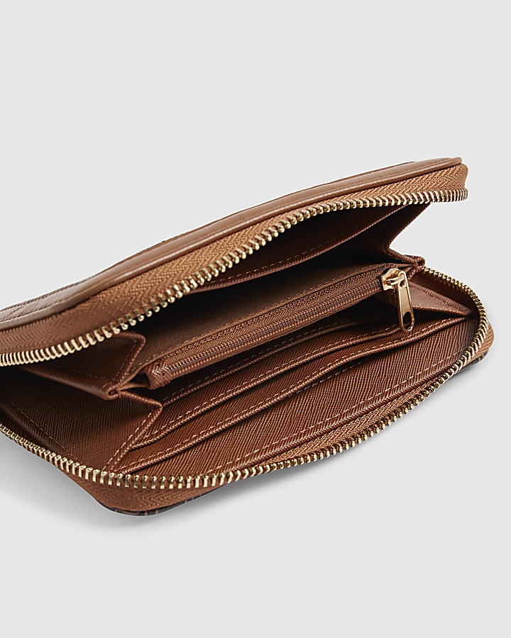 Brown Monogram Webbing Front Purse