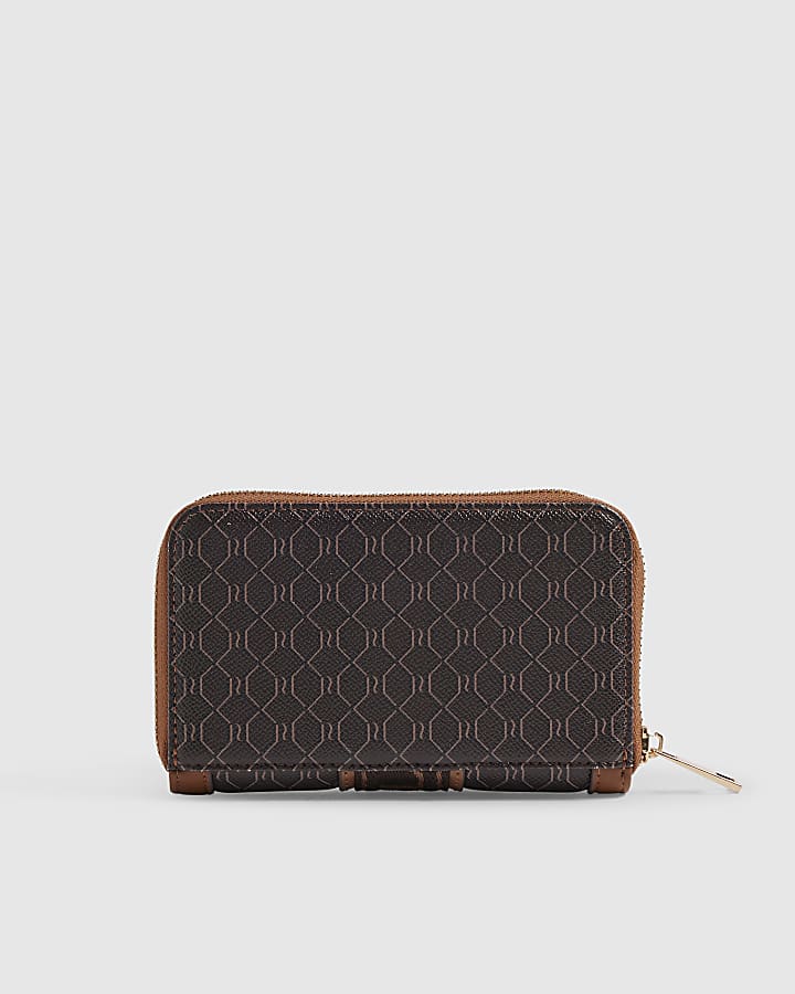 Brown Monogram Webbing Front Purse