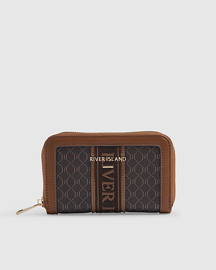 Brown Monogram Webbing Front Purse