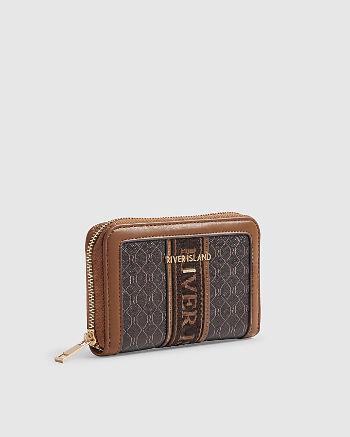 Brown Monogram Webbing Front Purse