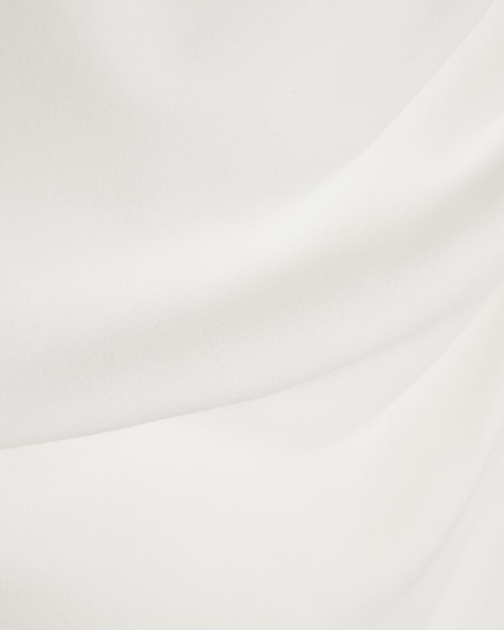 Cream Bandeau Hybrid Maxi Dress