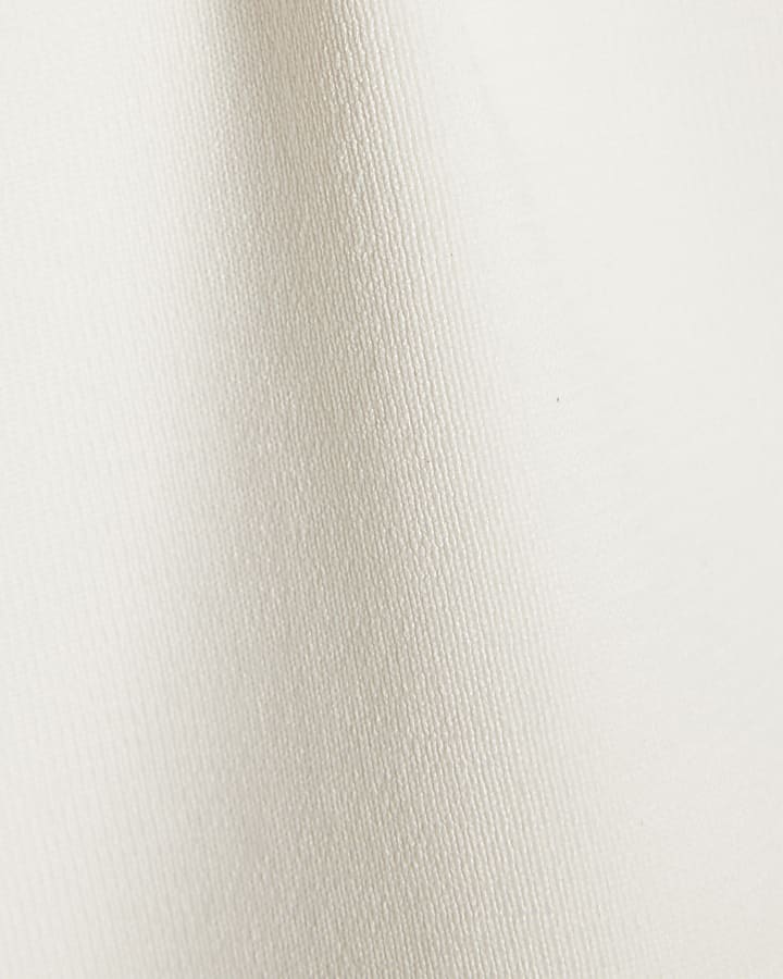 White Knitted Sleeveless Top