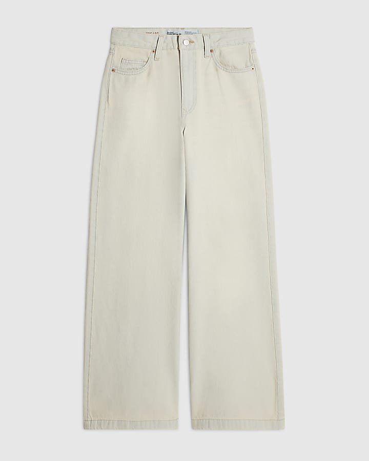 Blue Super Bleach Wide leg Jeans