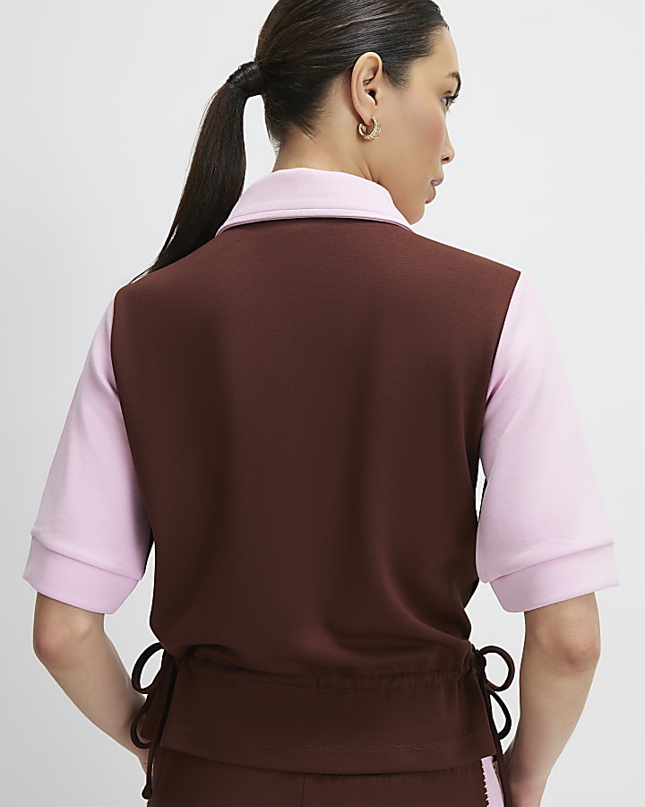 Brown Premium Short Sleeve Polo Shirt