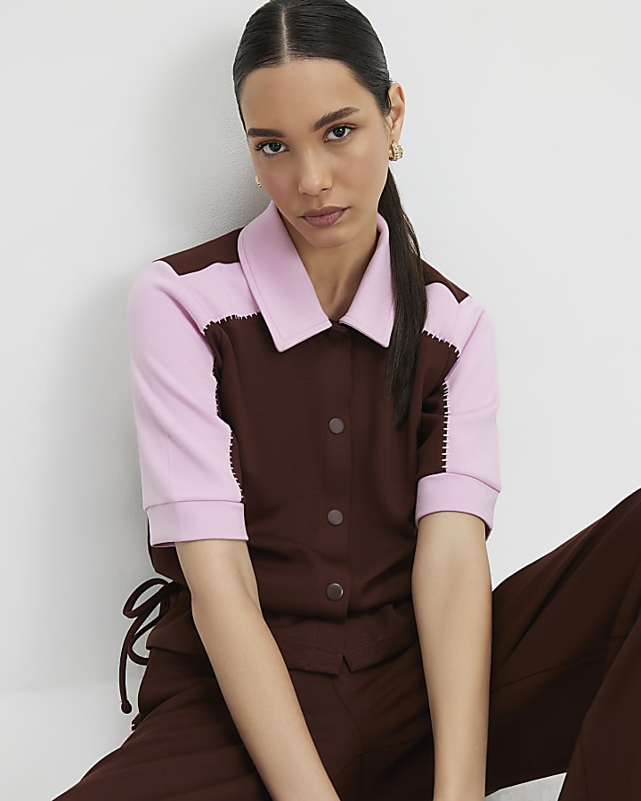 Brown Premium Short Sleeve Polo Shirt