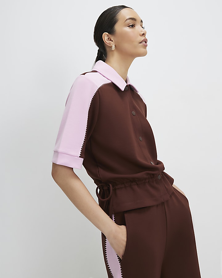 Brown Premium Short Sleeve Polo Shirt