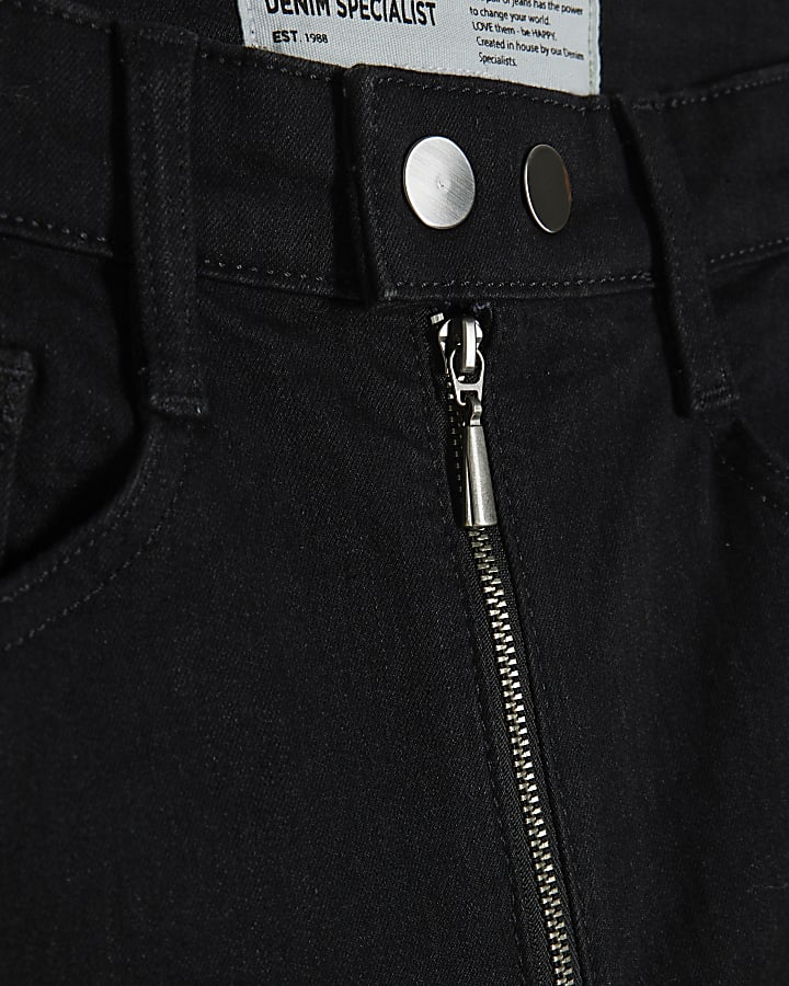 Black Racer Waistband Skinny Jeans