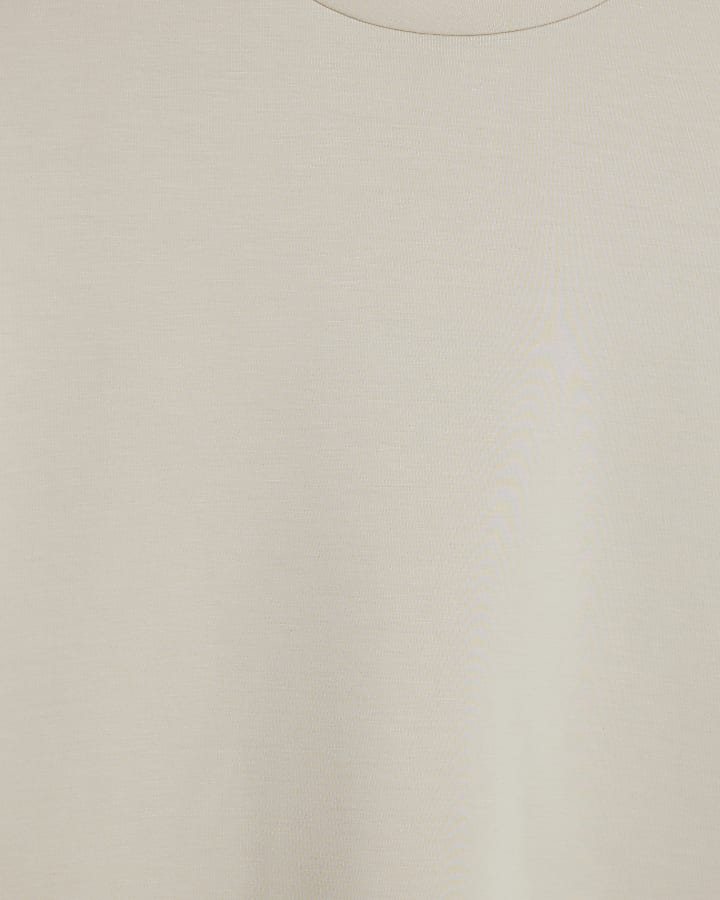 Cream Premium Boxy Fit T-Shirt
