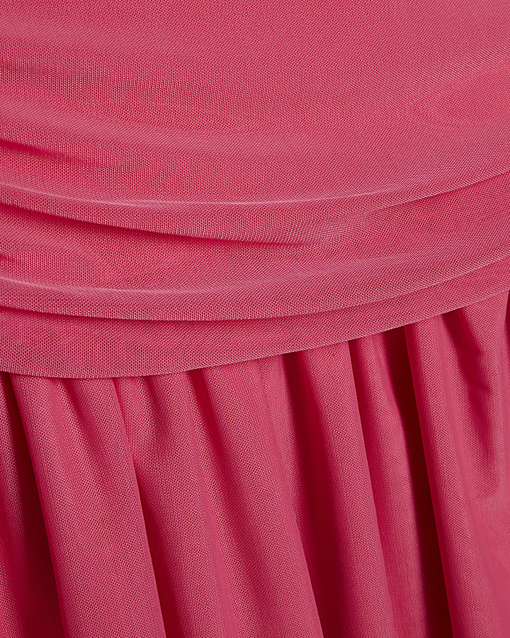 Pink Sleeveless Mini Dress