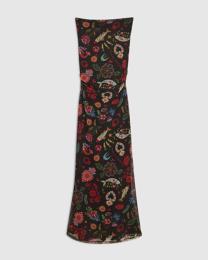 Black Sleeveless Boutique Icon Maxi Dress